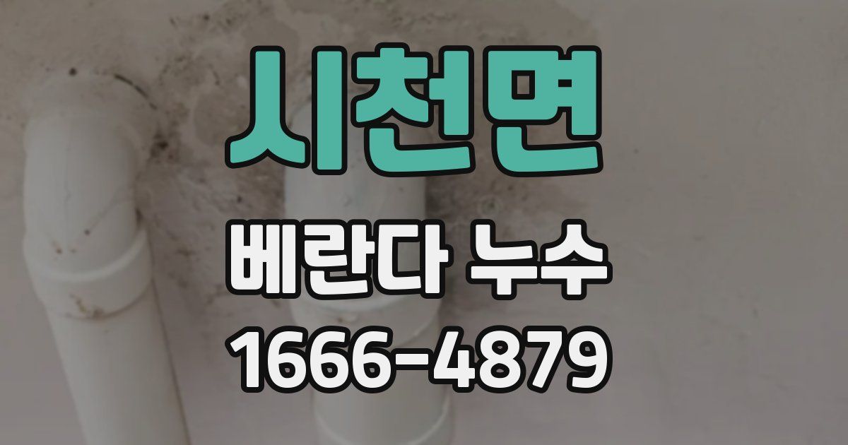 시천면 베란다 누수