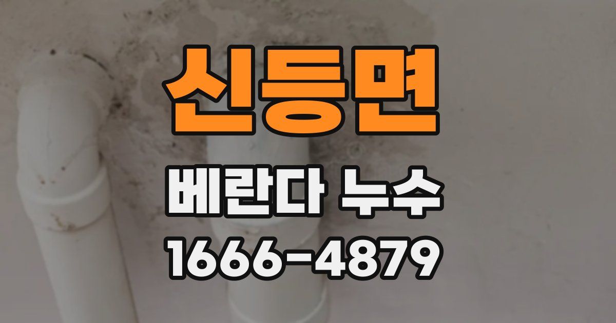 신등면 베란다 누수