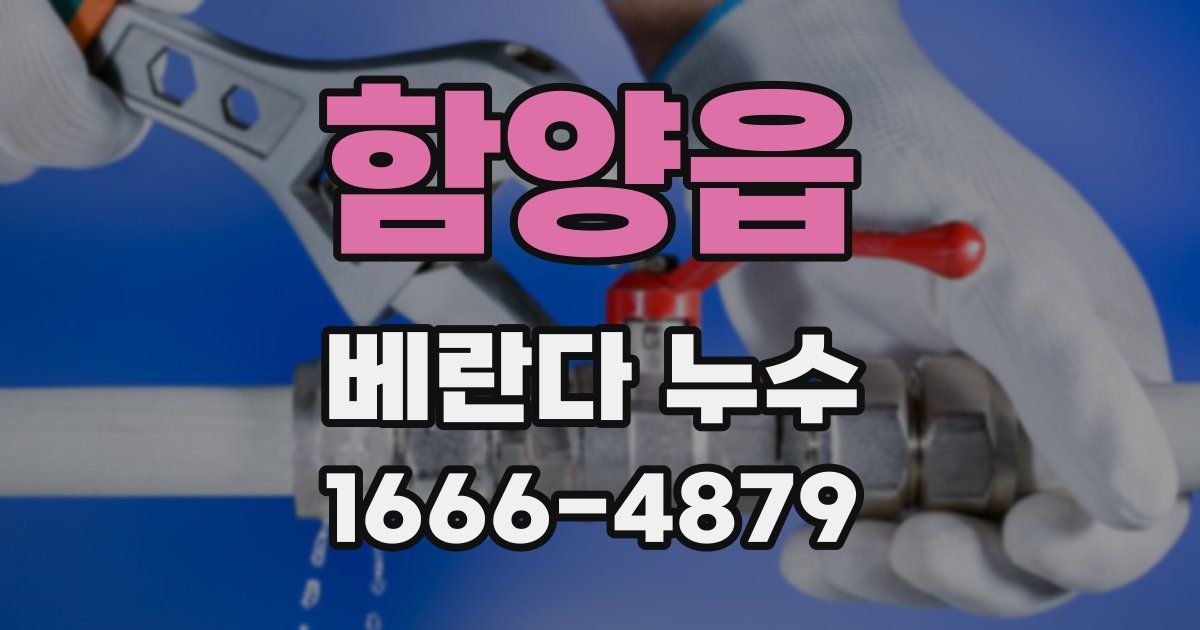 함양읍 베란다 누수