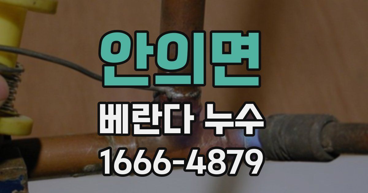 안의면 베란다 누수