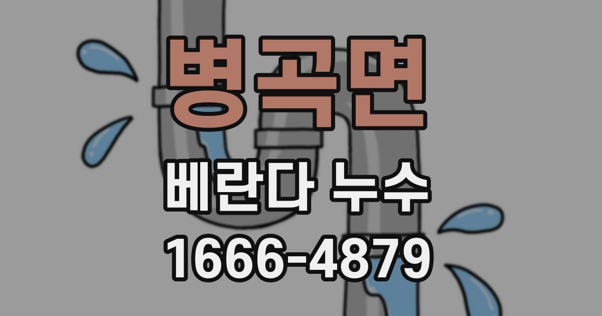병곡면 베란다 누수