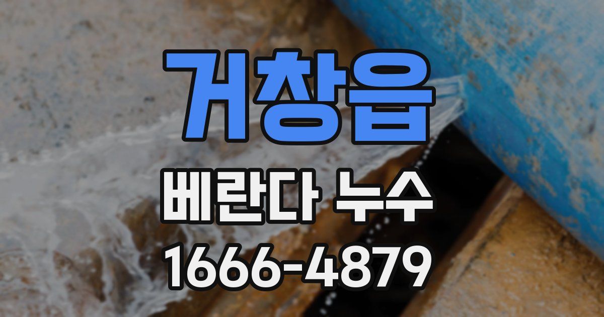 거창읍 베란다 누수
