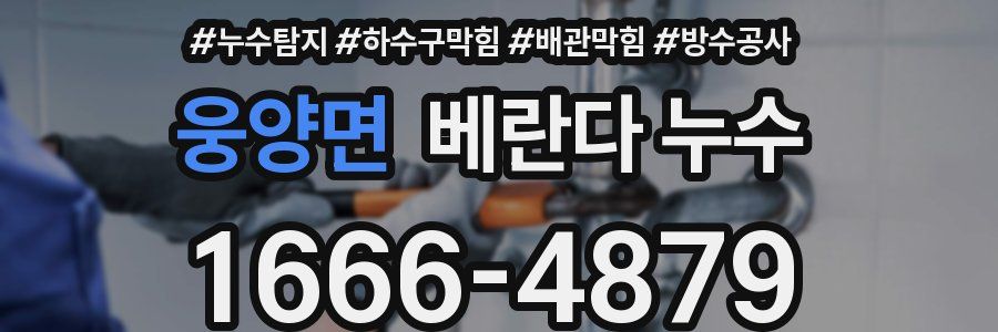 웅양면 베란다 누수