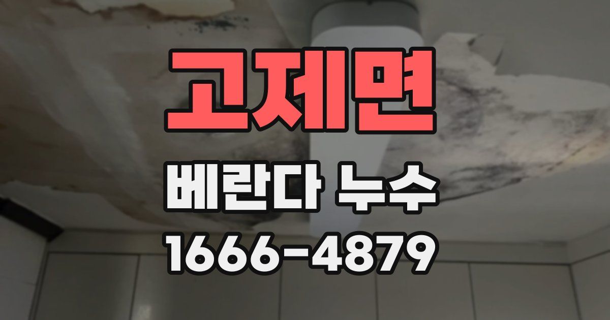 고제면 베란다 누수