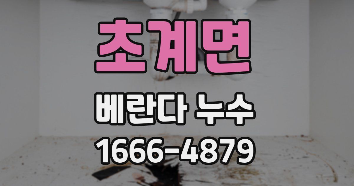 초계면 베란다 누수