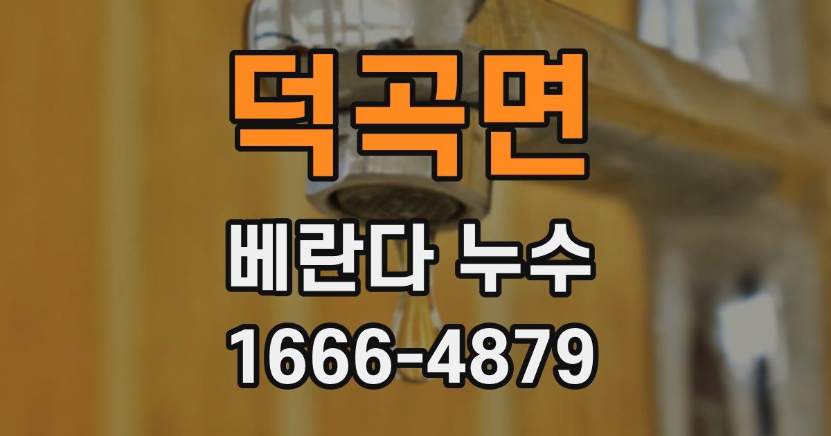 덕곡면 베란다 누수