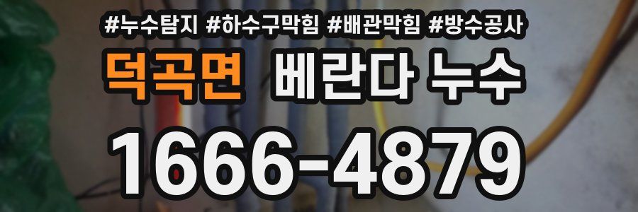 덕곡면 베란다 누수