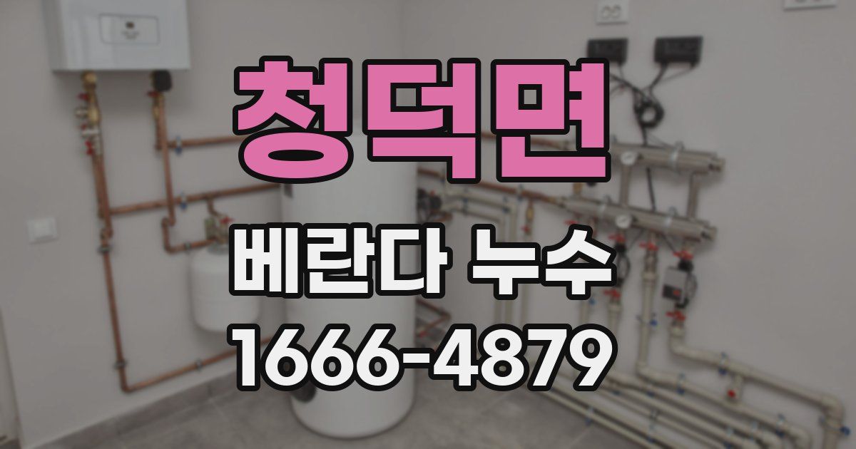 청덕면 베란다 누수