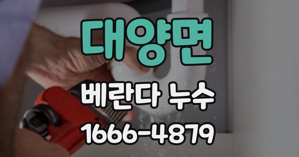 대양면 베란다 누수