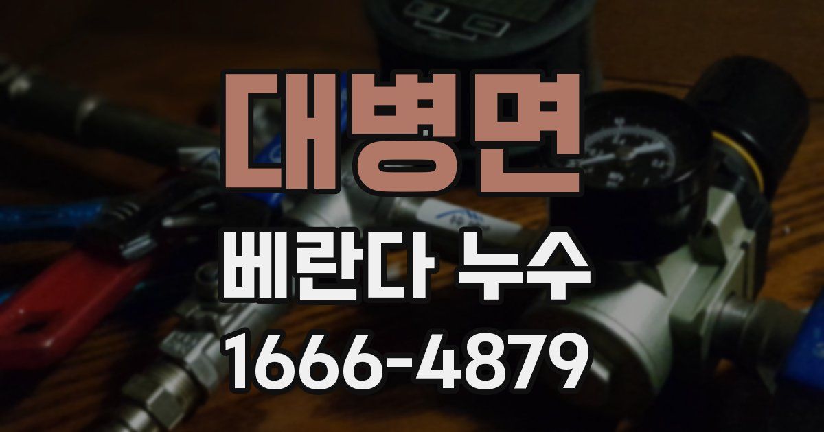 대병면 베란다 누수