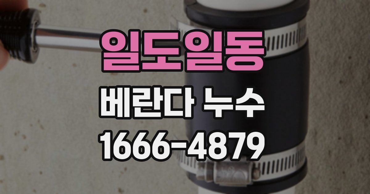 일도일동 베란다 누수