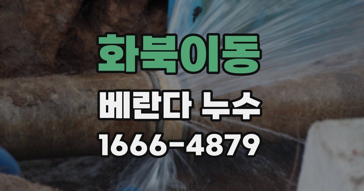 화북이동 베란다 누수