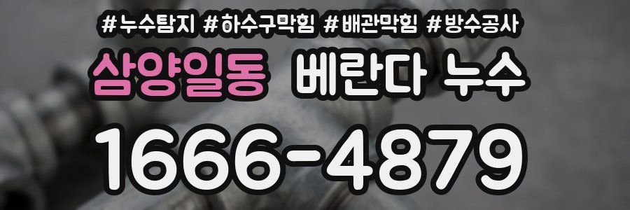 삼양일동 베란다 누수