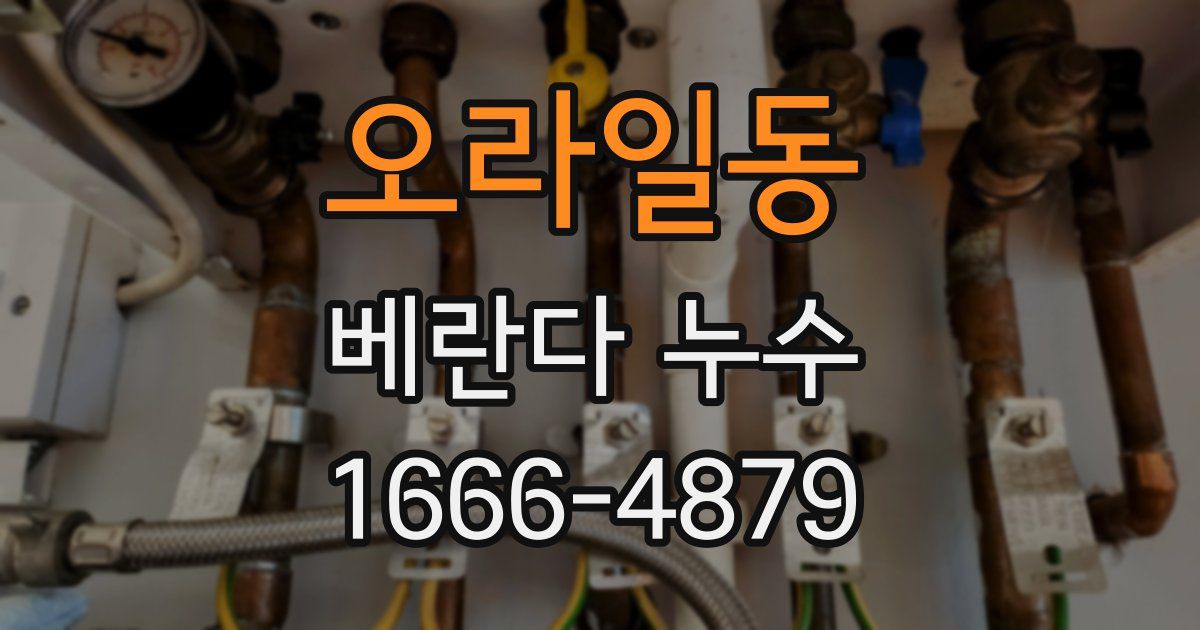 오라일동 베란다 누수