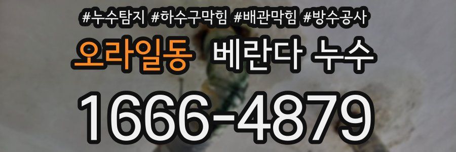 오라일동 베란다 누수