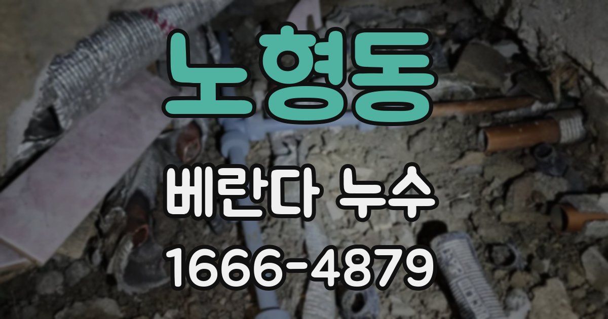 노형동 베란다 누수