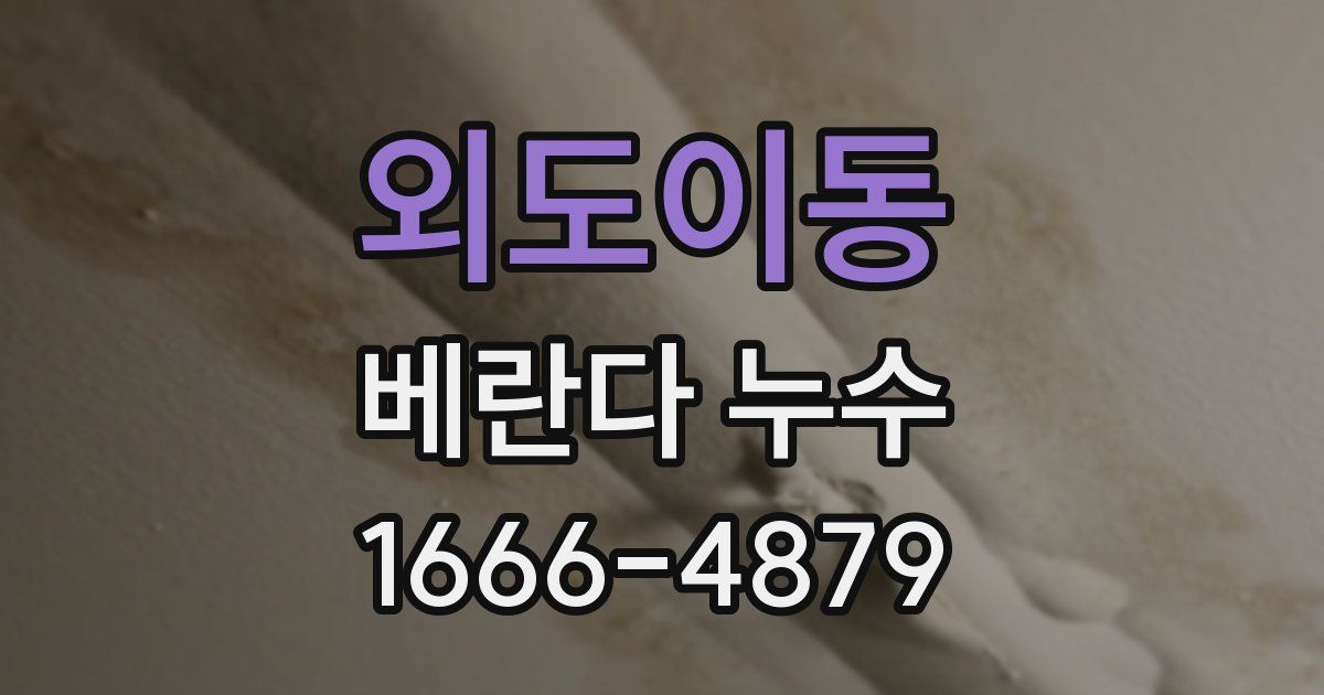 외도이동 베란다 누수