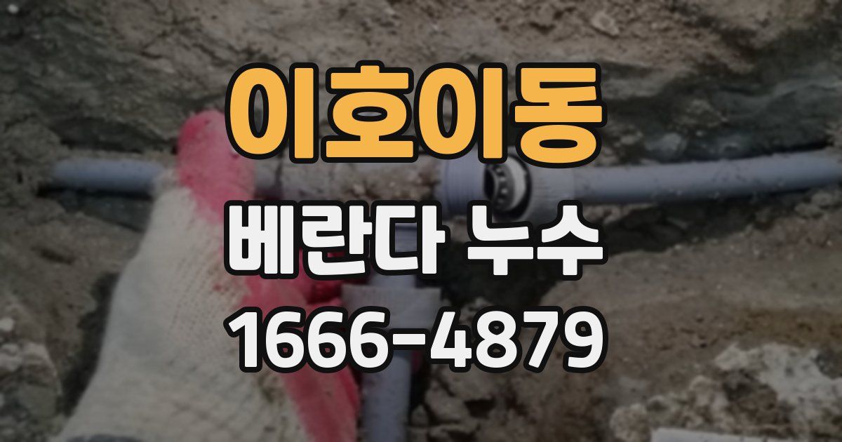 이호이동 베란다 누수