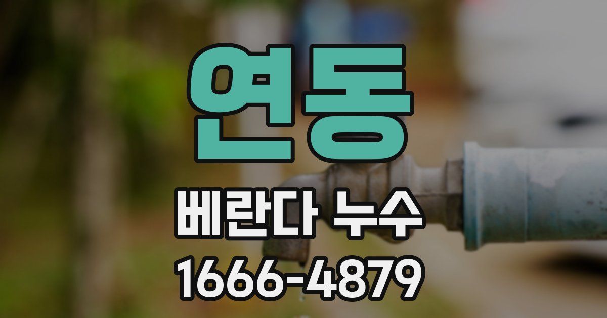 연동 베란다 누수