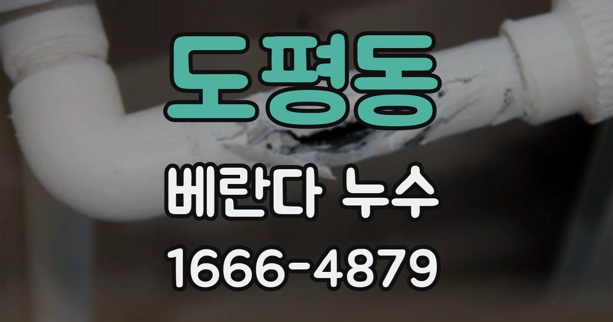 도평동 베란다 누수