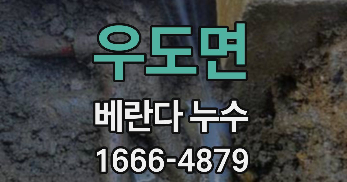 우도면 베란다 누수