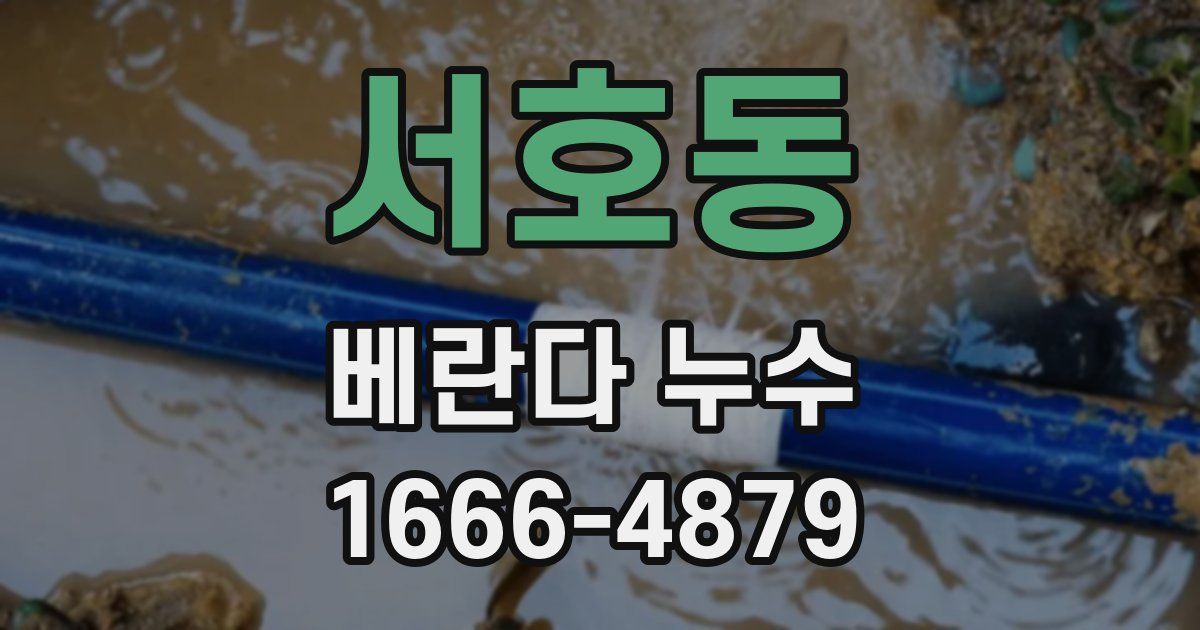 서호동 베란다 누수