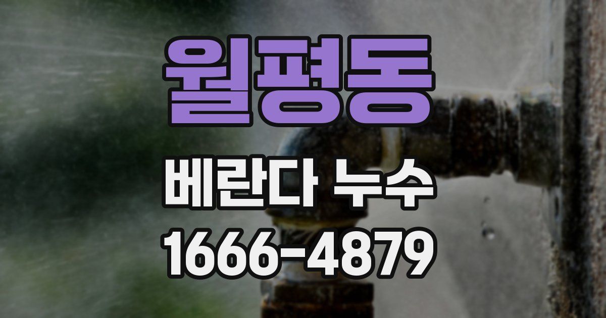 월평동 베란다 누수