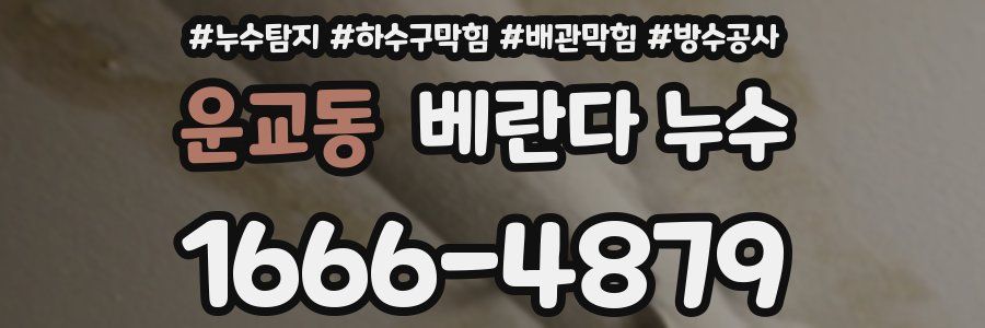 운교동 베란다 누수