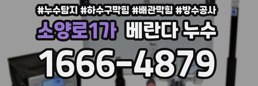 소양로1가 베란다 누수