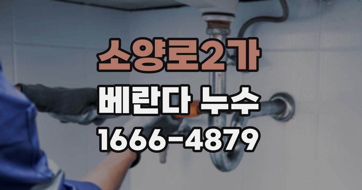 소양로2가 베란다 누수