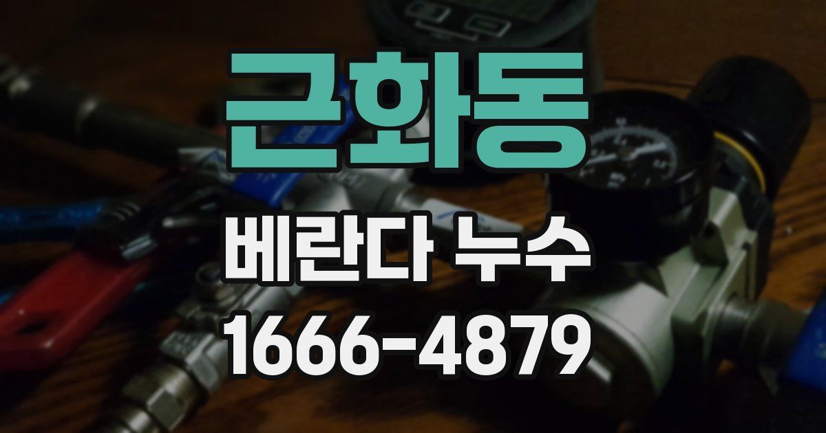 근화동 베란다 누수