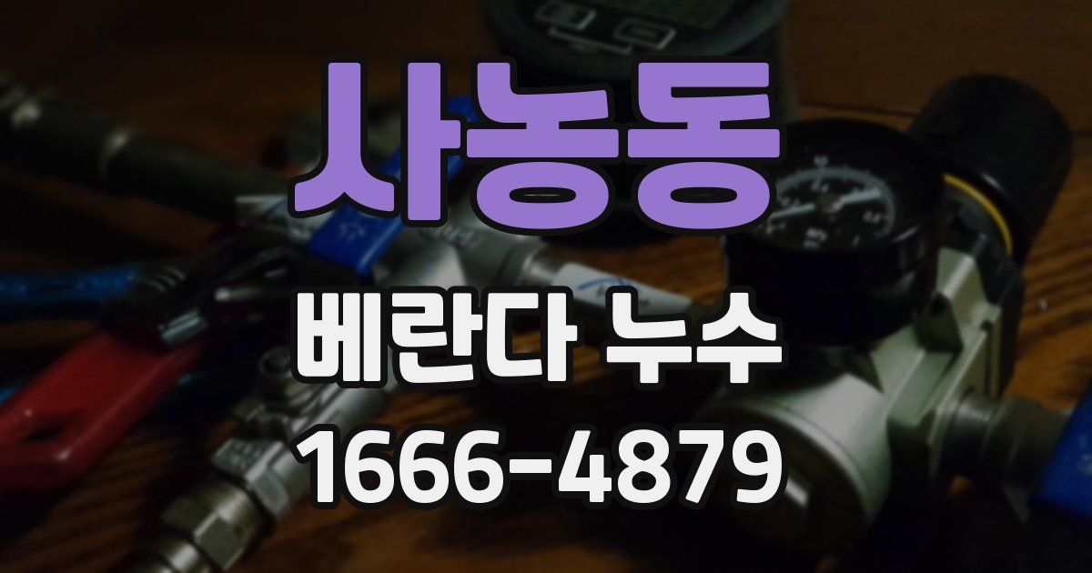 사농동 베란다 누수
