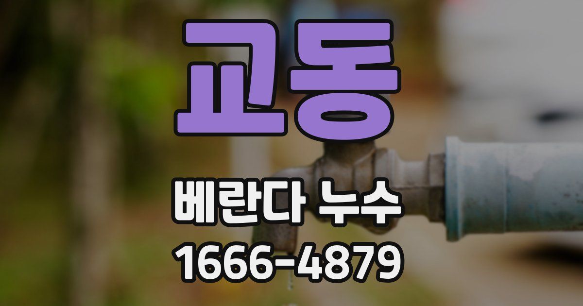 교동 베란다 누수