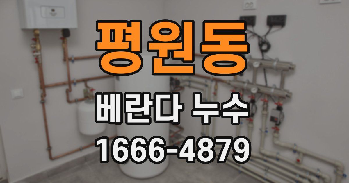 평원동 베란다 누수