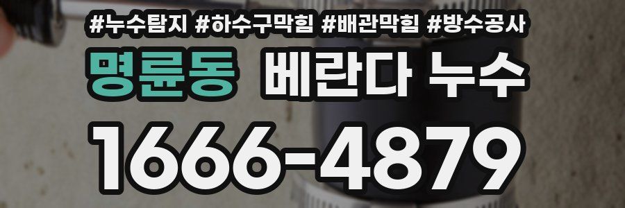 명륜동 베란다 누수