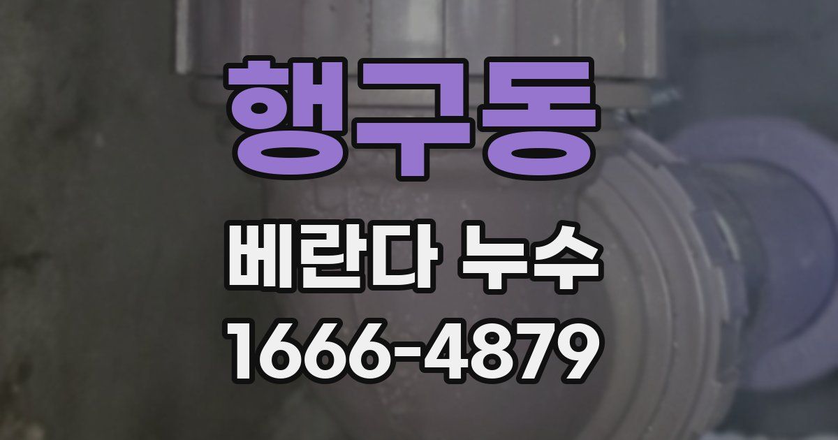 행구동 베란다 누수
