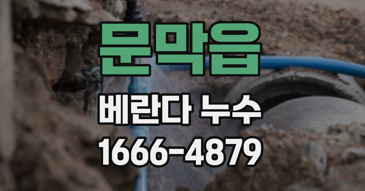 문막읍 베란다 누수
