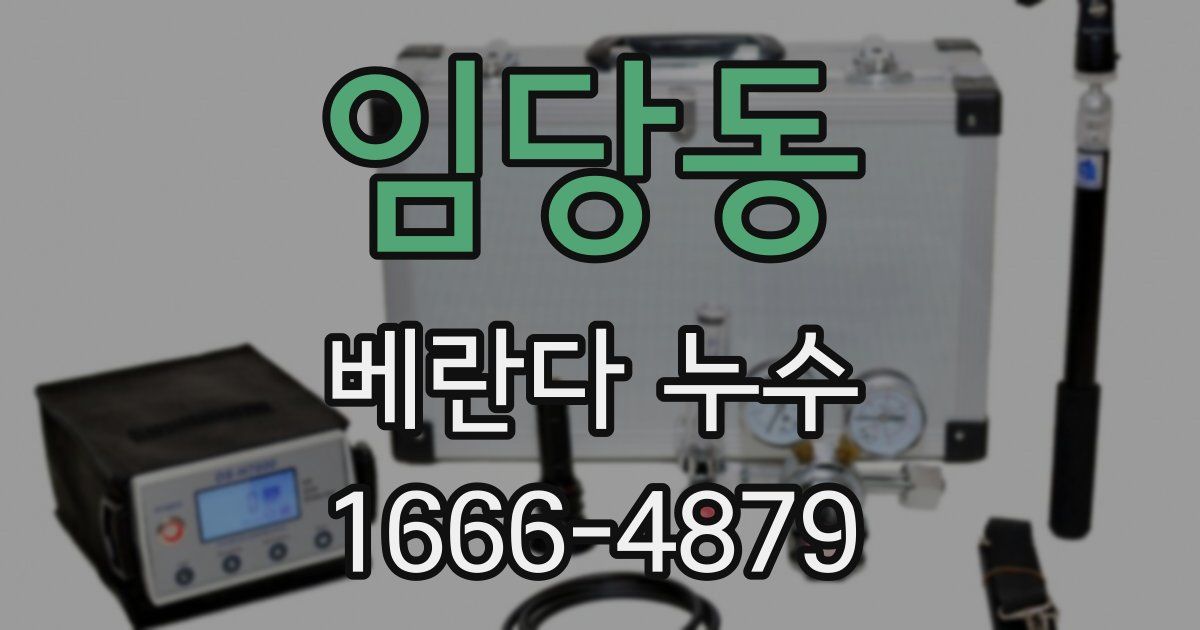 임당동 베란다 누수