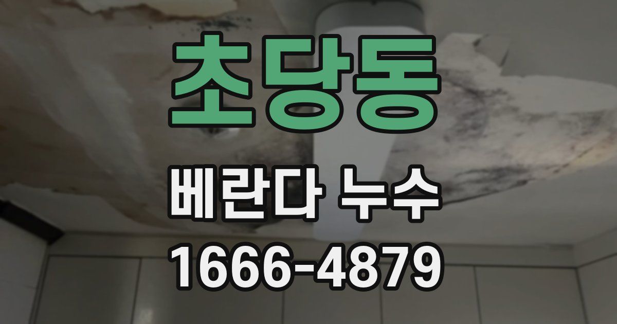 초당동 베란다 누수