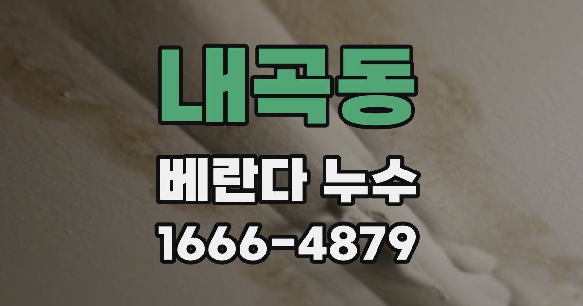 내곡동 베란다 누수