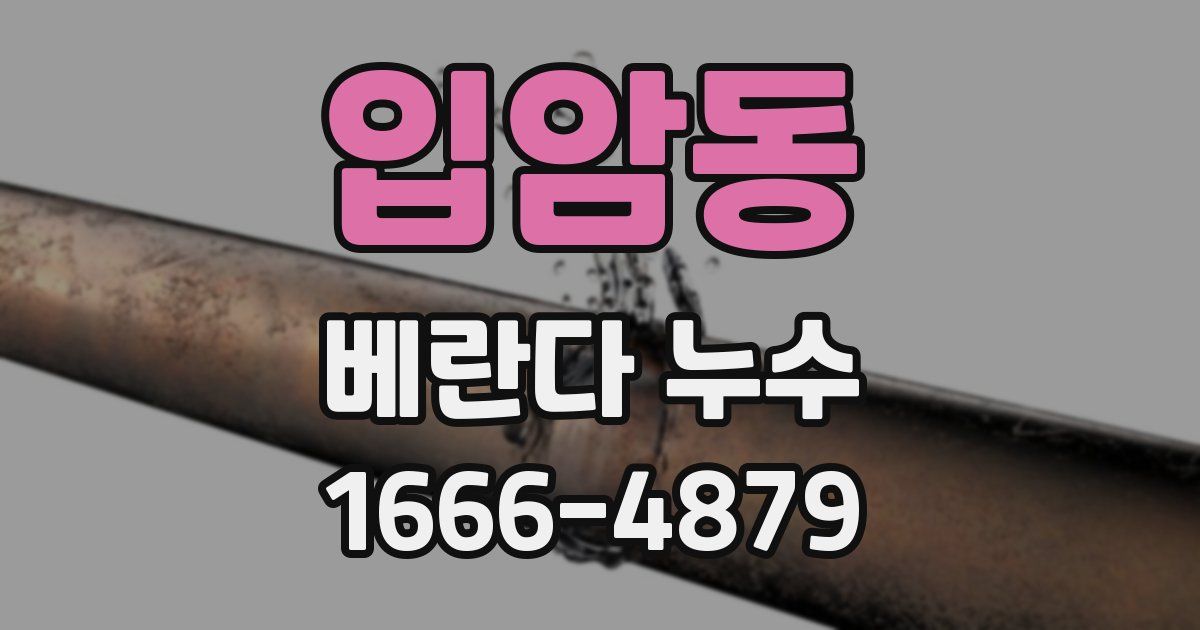 입암동 베란다 누수