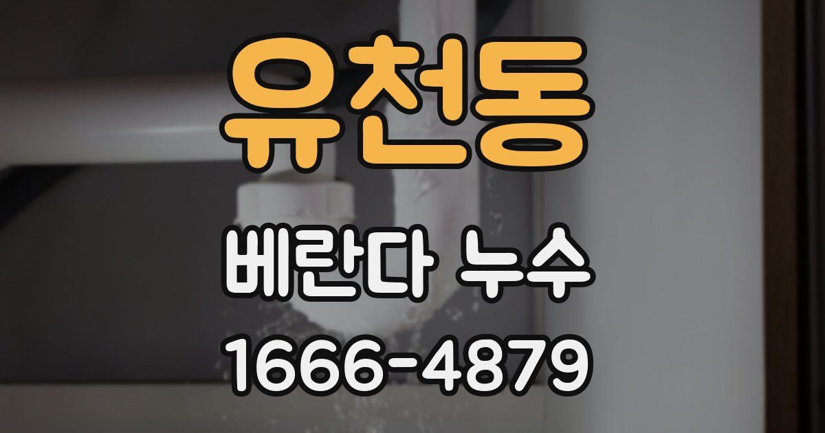유천동 베란다 누수