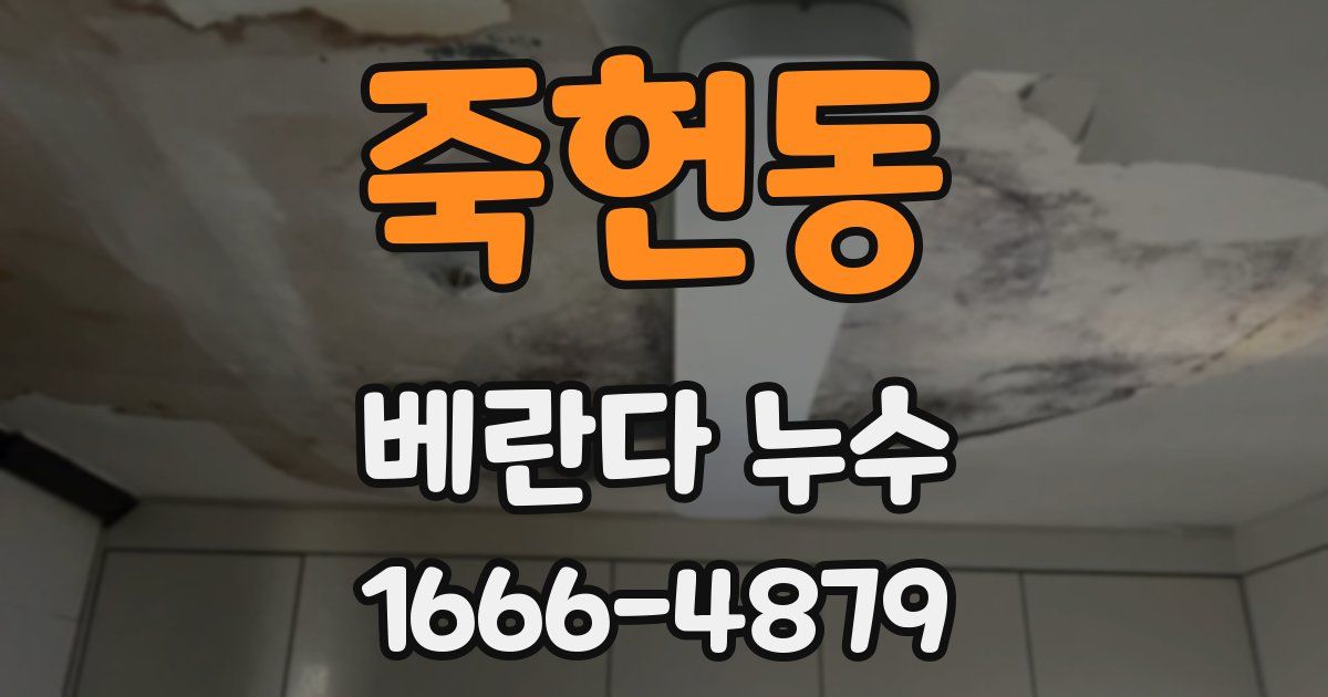 죽헌동 베란다 누수