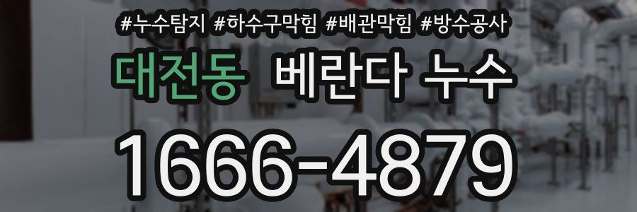 대전동 베란다 누수