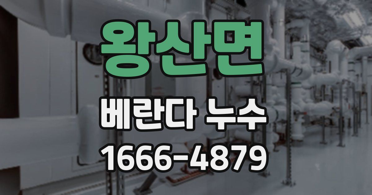 왕산면 베란다 누수