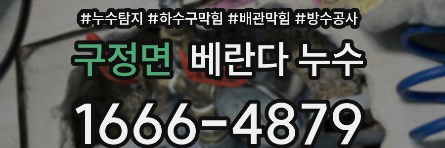 구정면 베란다 누수
