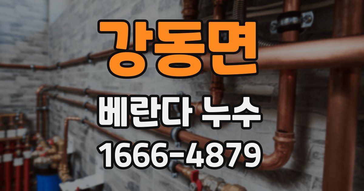 강동면 베란다 누수