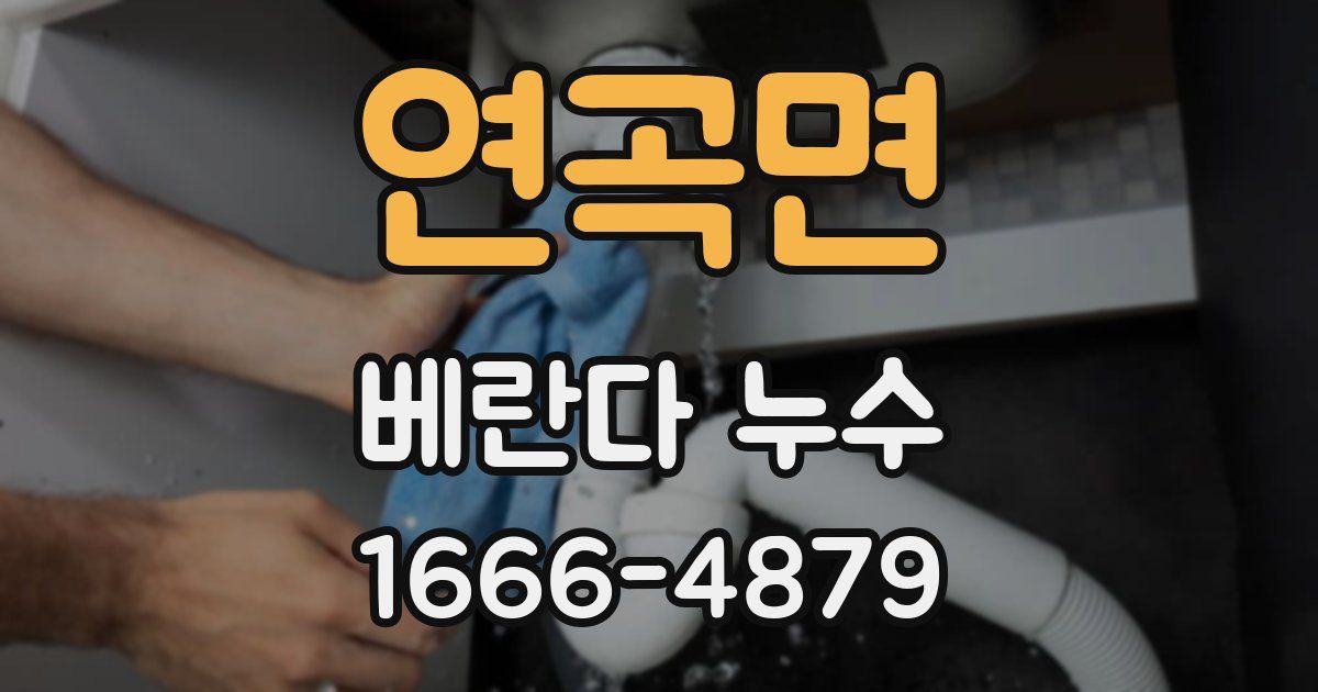 연곡면 베란다 누수