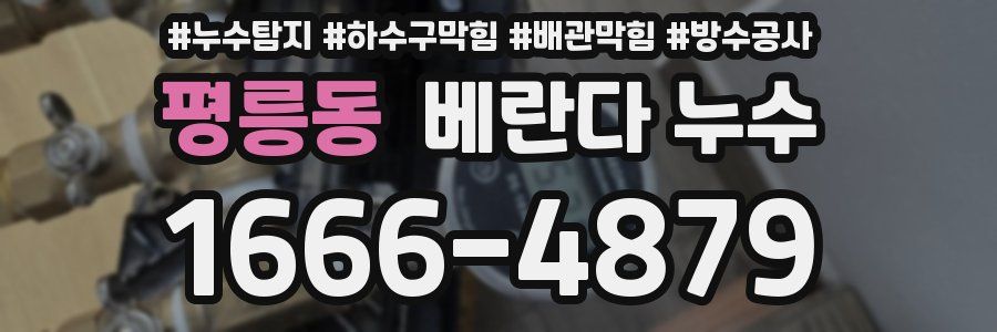 평릉동 베란다 누수