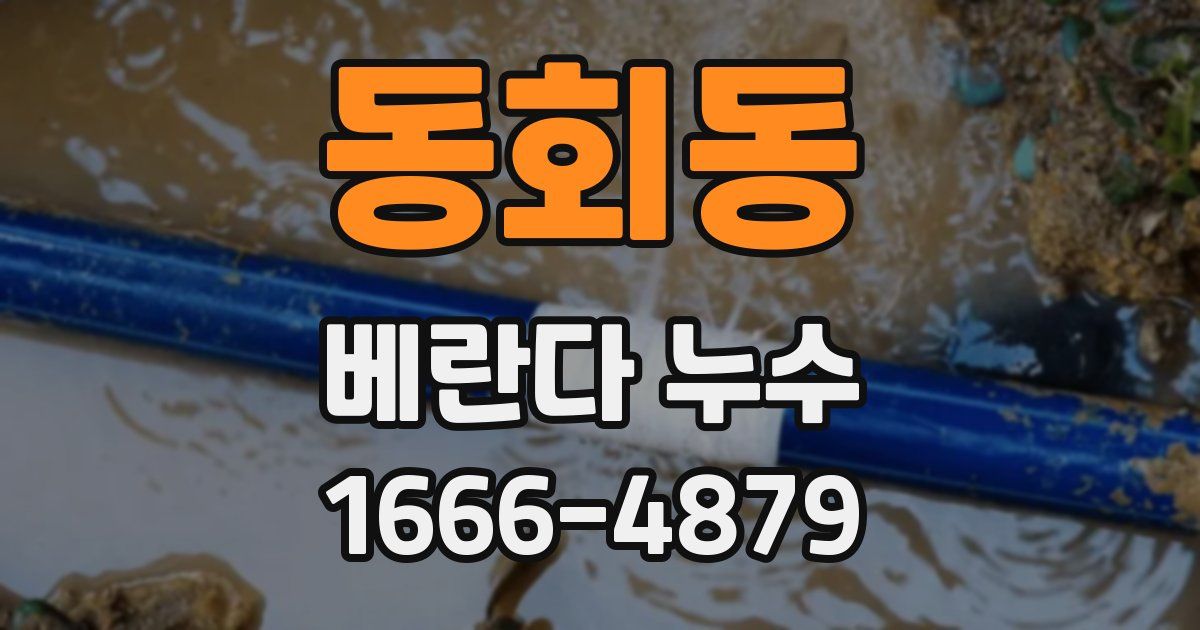 동회동 베란다 누수